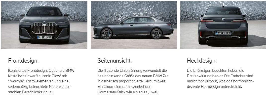 BMW 7er Exterieur