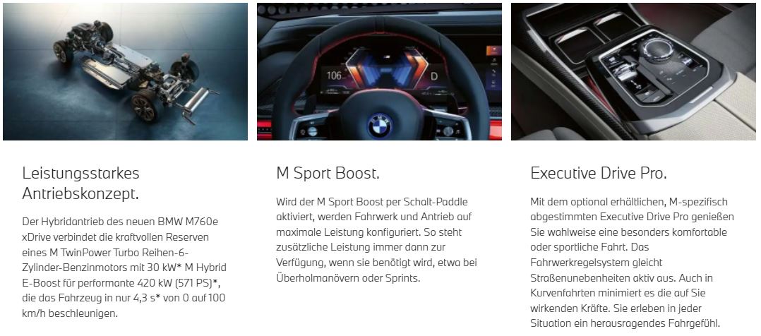 Fahrdynamik BMW M760e Fahrdynamik BMW M760e