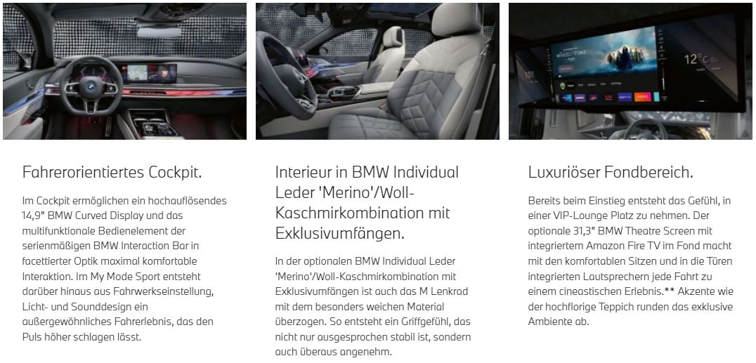 BMW M760e Interieur BMW M760e Interieur