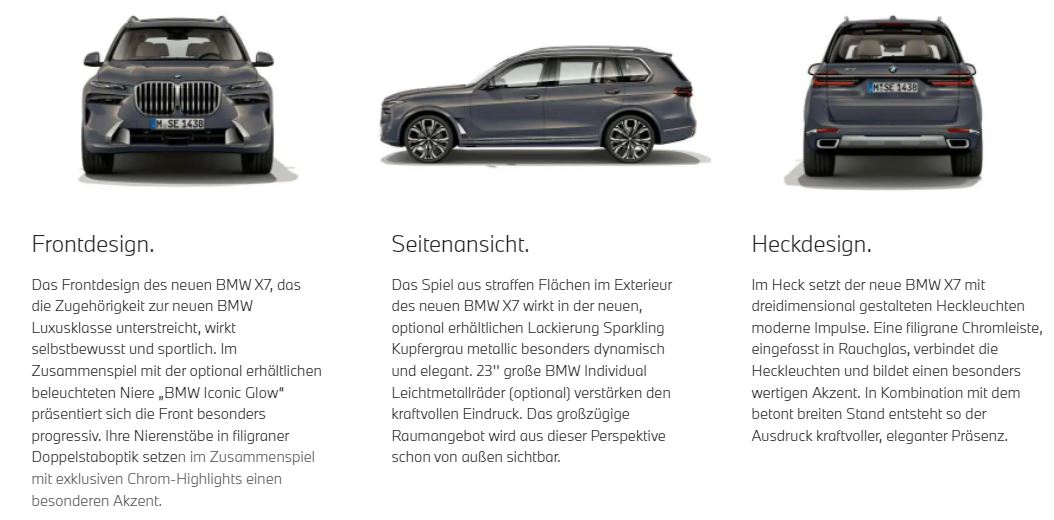 WEITERE HIGHLIGHTS IM EXTERIEUR-DESIGN DES NEUEN BMW X7.