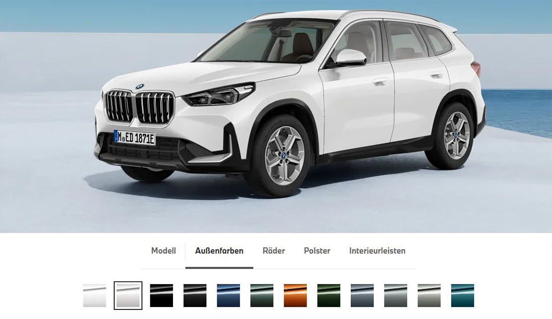 Farbenfroh: Die BMW iX1 Farben vorgestellt