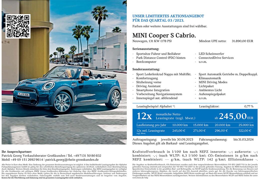 MINI Cooper S Cabrio MINI Cooper S Cabrio