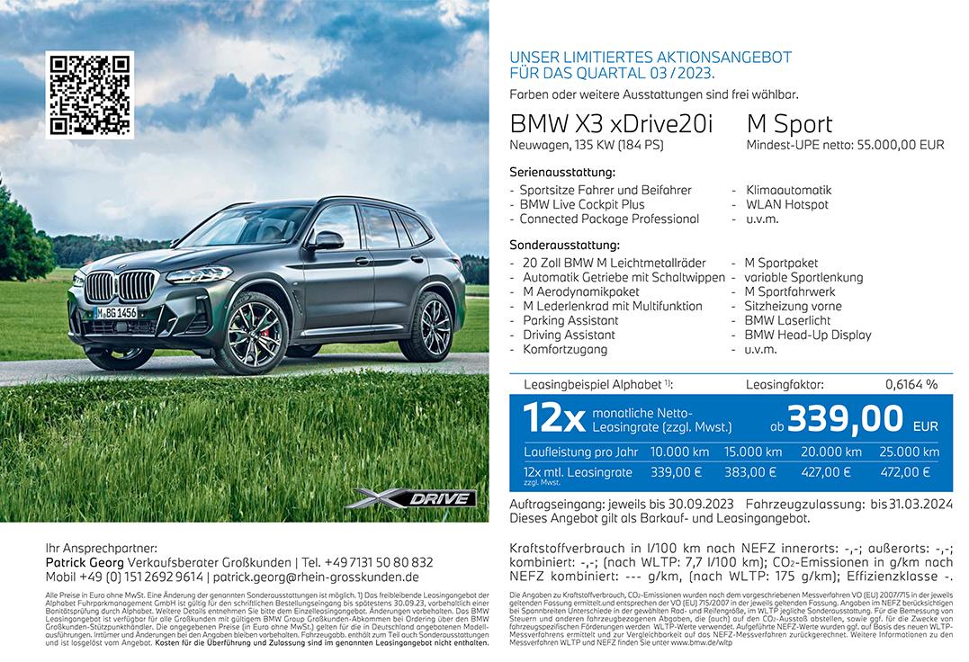 BMW X3 xDrive20i BMW X3 xDrive20i