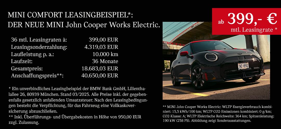 MINI JCW Electric Angebot MINI JCW Electric Angebot