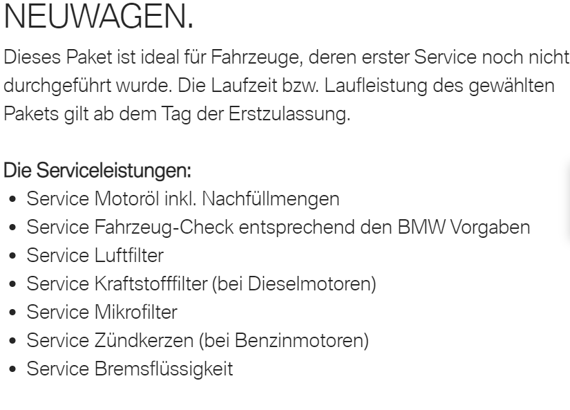 Service Inclusive - Leistungen Neue Automobile Service Inclusive - Leistungen Neue Automobile
